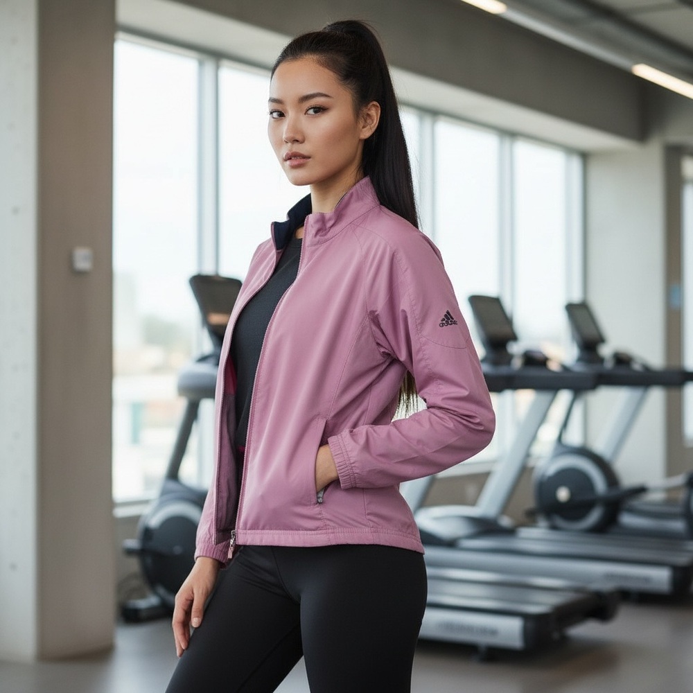 Pink climaproof Adidas Women's Pink Jacket windbreaker